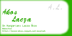 akos lacza business card