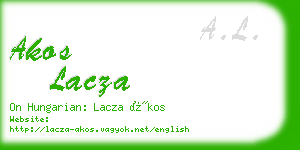 akos lacza business card